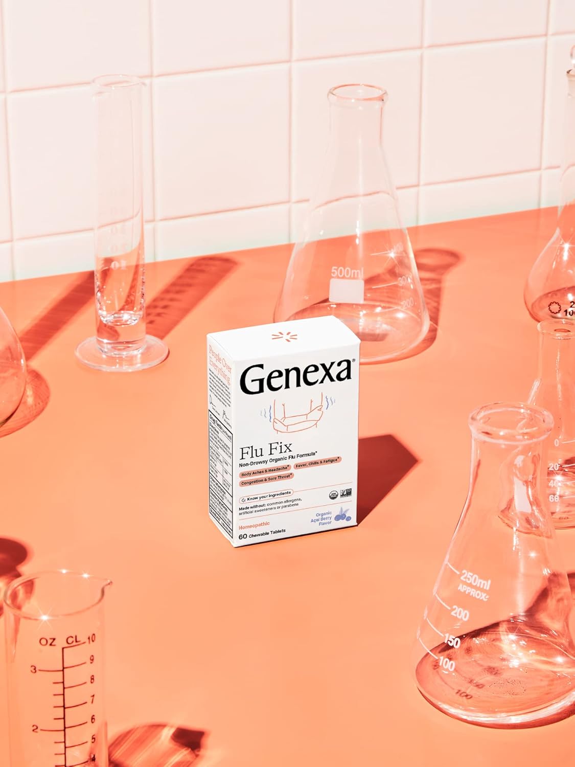 Genexa Flu Fix, Homeopathic Flu Remedy for Kids & Adults