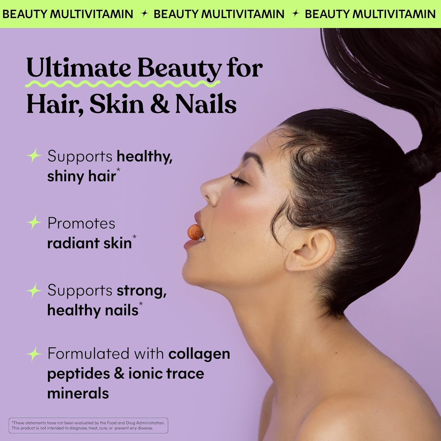 Lemme Glow Collagen Gummies for Hair, Skin, & Nails