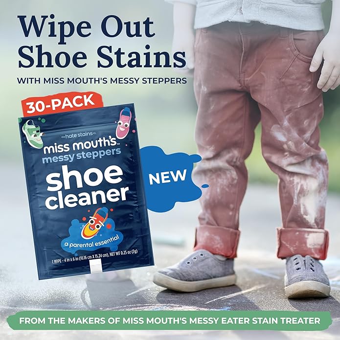 Miss Mouths Messy Steppers Shoe Cleaner Wipes