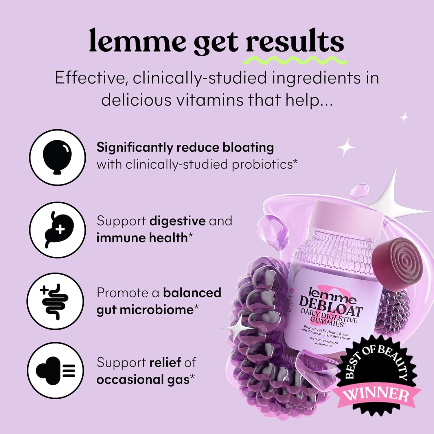 Lemme Debloat Digestive & Gut Health Gummies