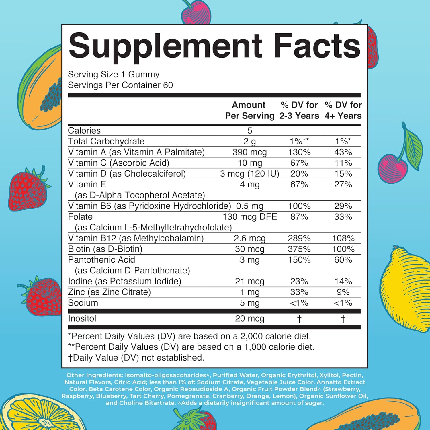 MaryRuth's Organics Kids Vitamins 2+