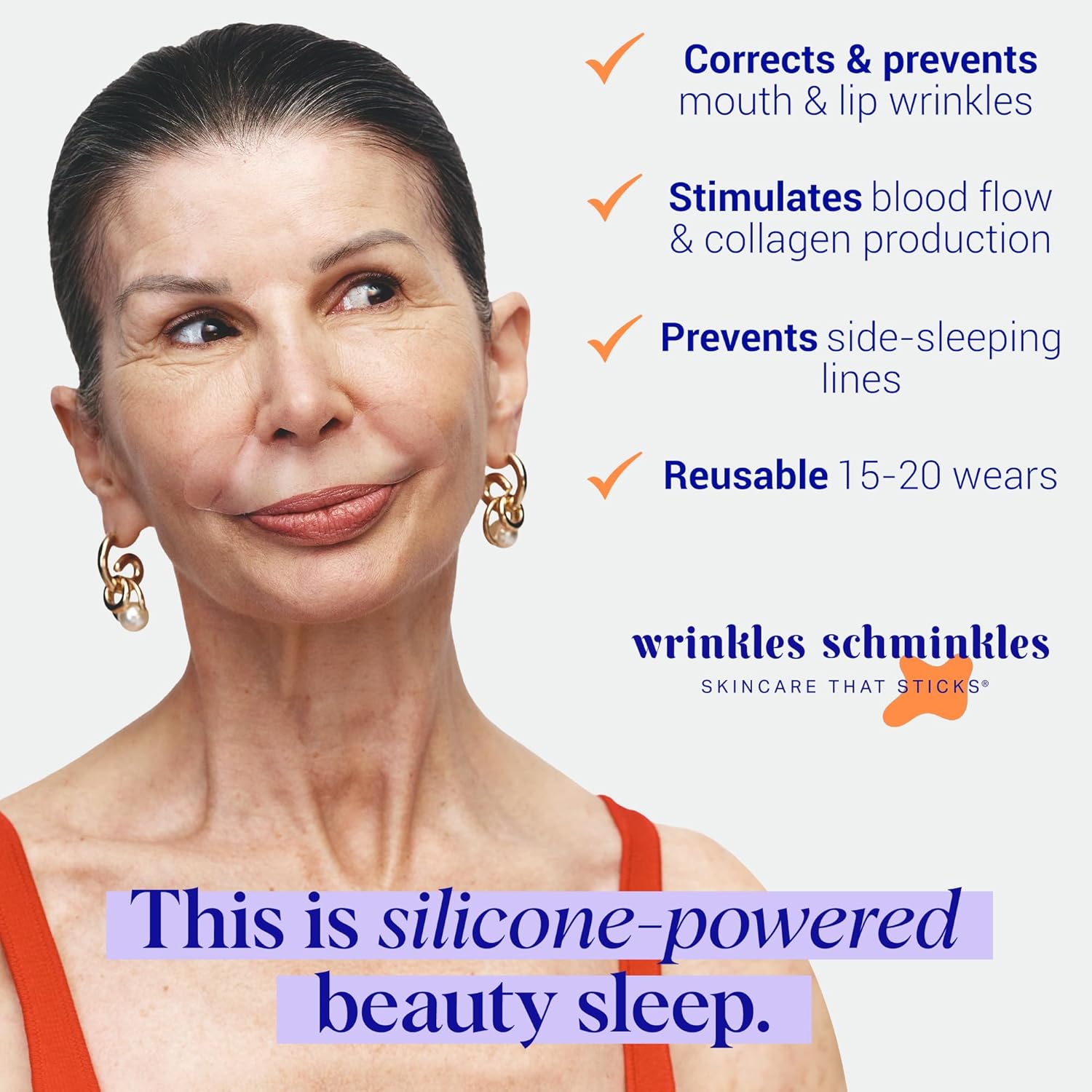 Wrinkles Schminkles Mouth & Lip Wrinkle Patch (1 Pc, Up to 20 Uses)