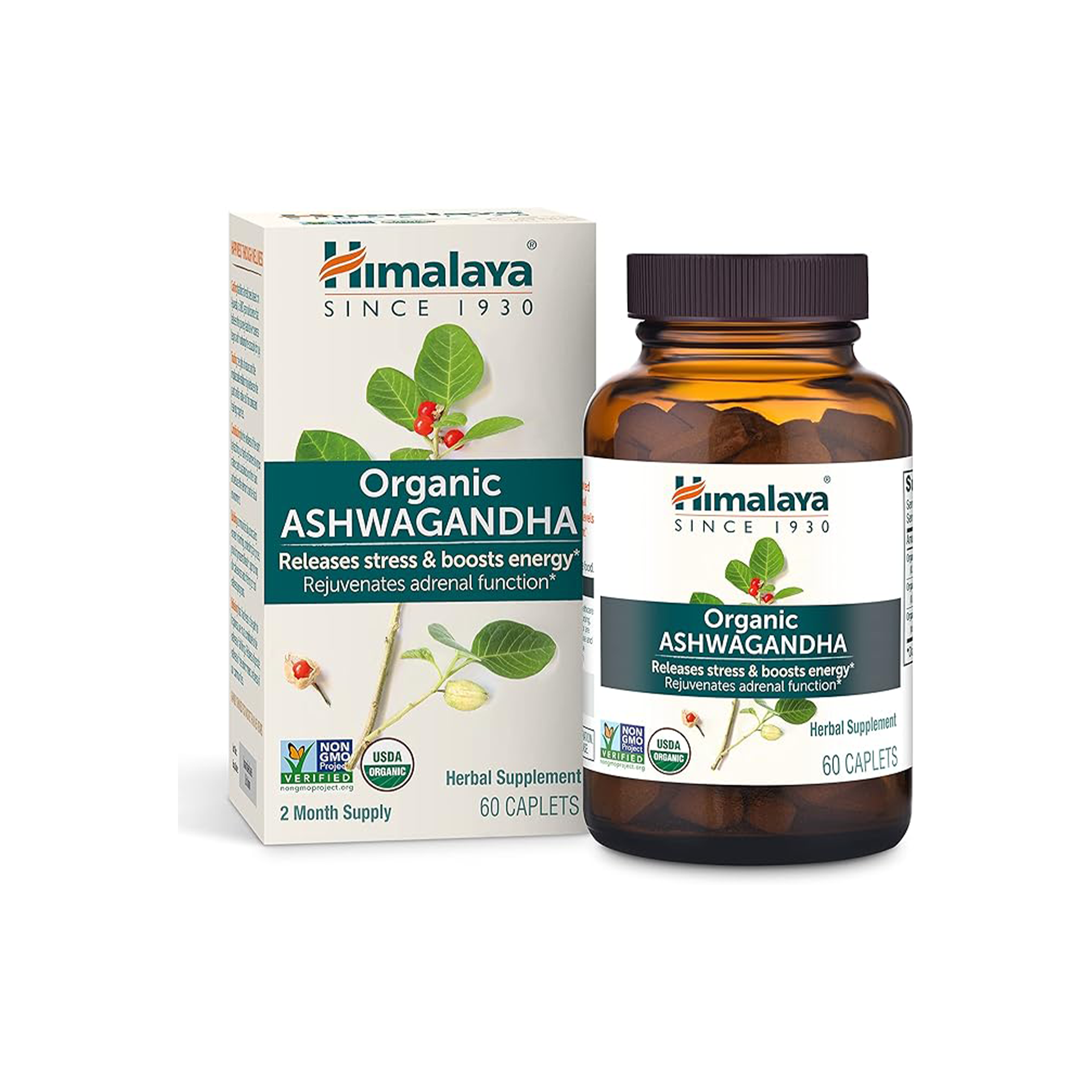 Himalaya Organic Ashwagandha, 60 Day Supply