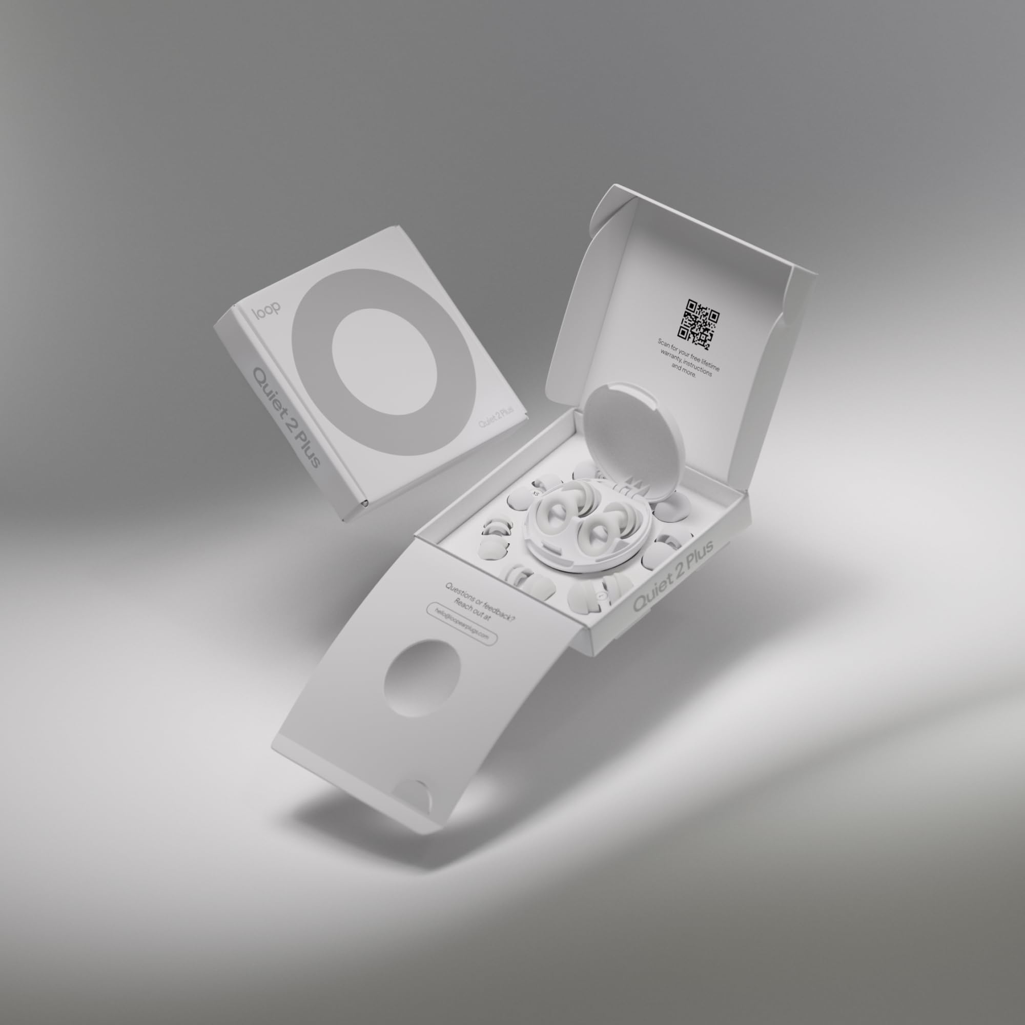 Loop Quiet2 Noice Reduction Earplugs, White