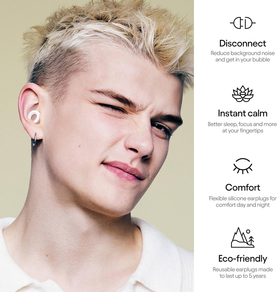 Loop Quiet2 Noice Reduction Earplugs, White