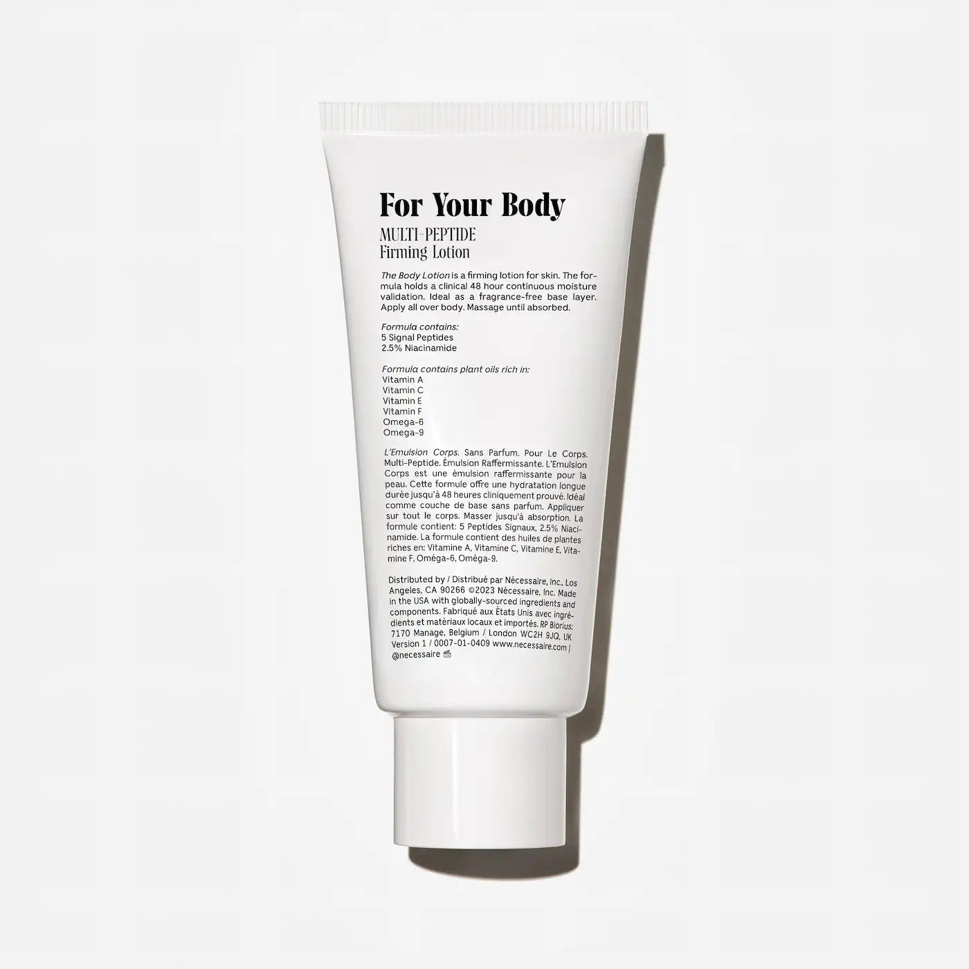 Necessaire The Body Lotion Fragrance Free