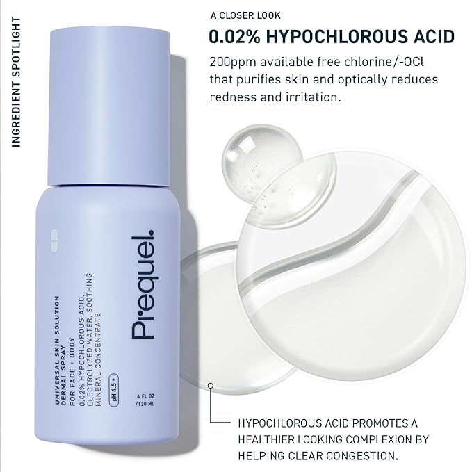 Prequel Universal Skin Solution Hypochlorous Acid Spray