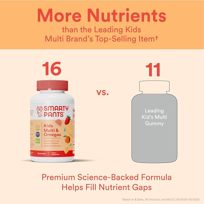 SmartyPants Kids Multi & Omegas Gummies
