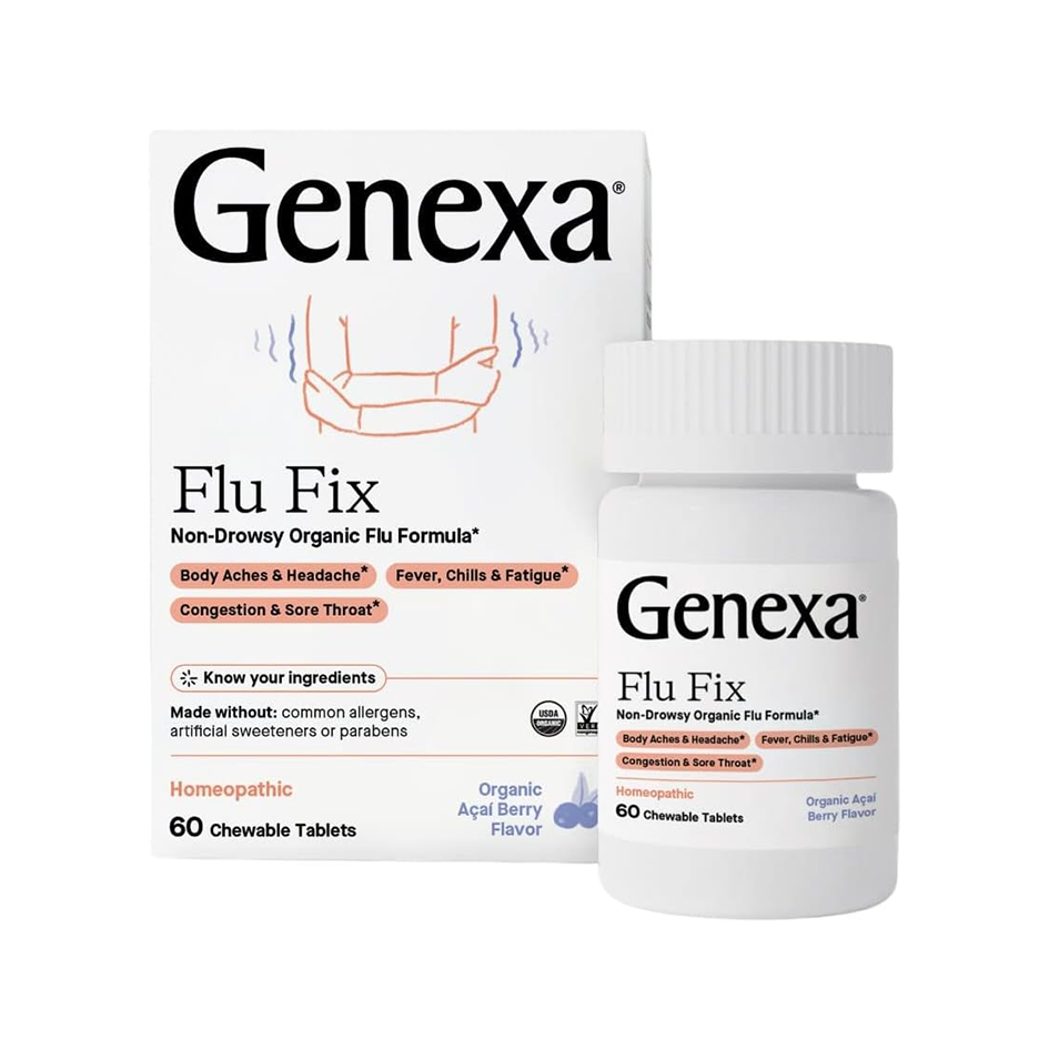Genexa Flu Fix, Homeopathic Flu Remedy for Kids & Adults