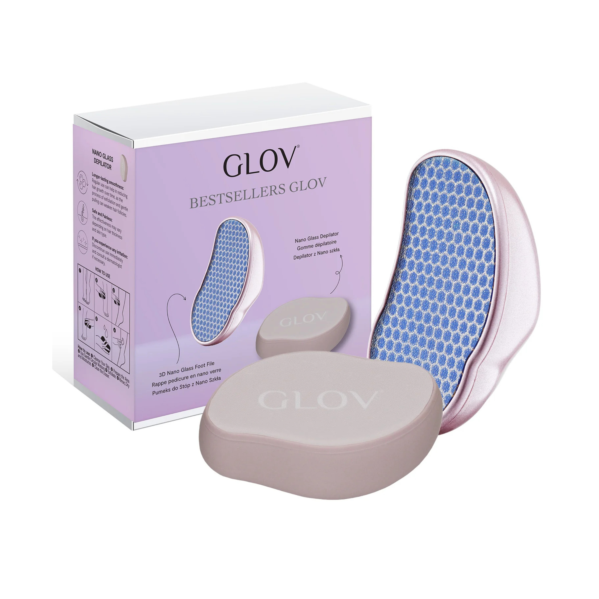 GLOV® Foot Pumice with Nano Glass Set