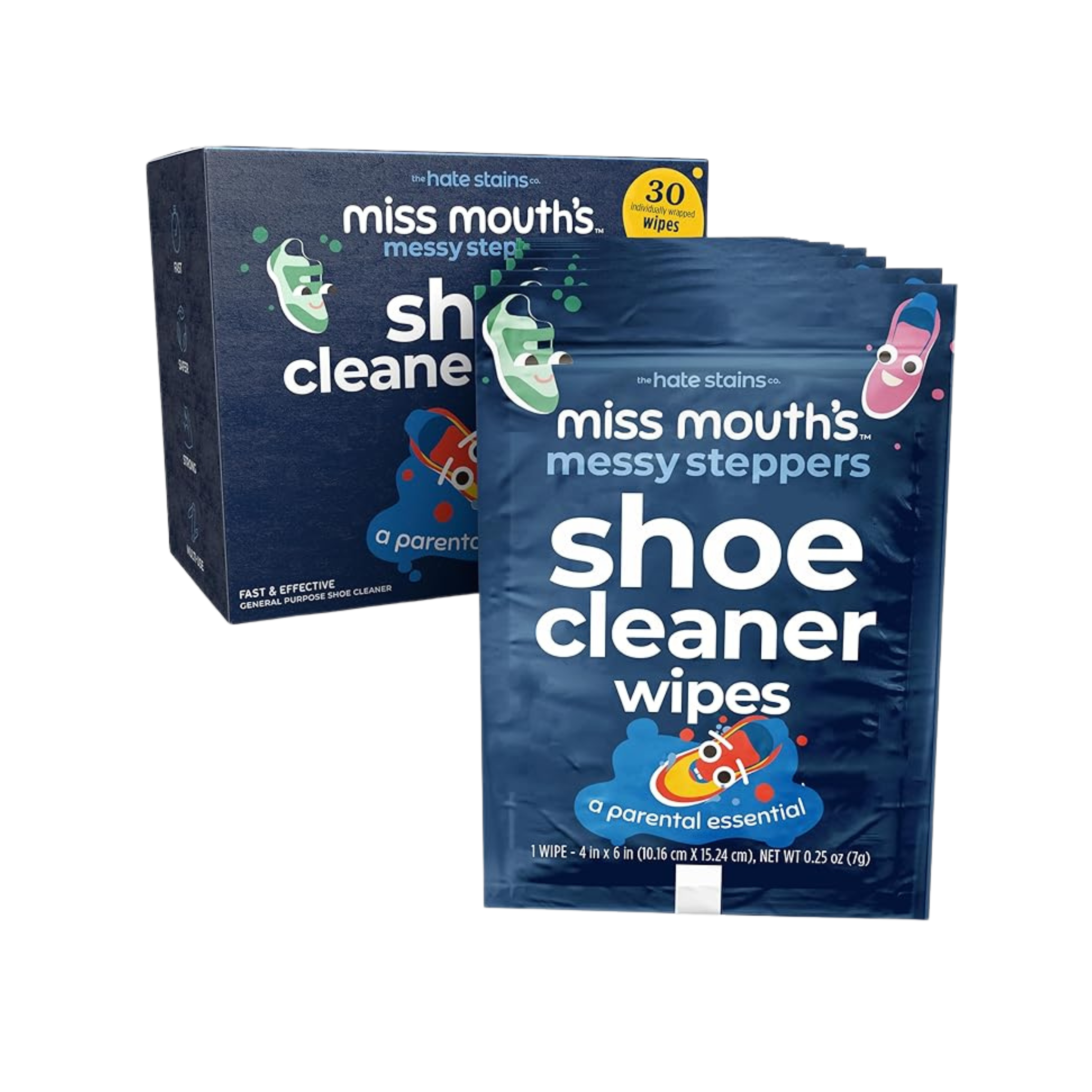 Miss Mouths Messy Steppers Shoe Cleaner Wipes
